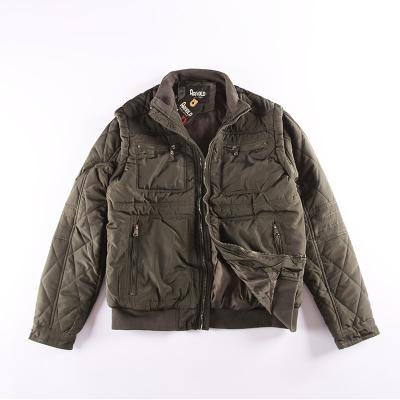 China Stockpapa Winter Waterproof Fashion Warm Men's Sleeves Casual High Quality Detachable Coats Running Garment for sale