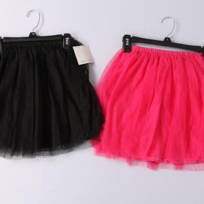 China Plus Size Mesh Tulle Tutu Polyester 2 Colors Skirt Girls Skirt Wholesale for sale