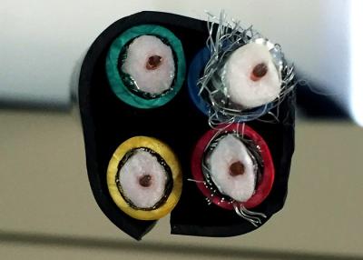 China Escudo combinado del doble A.C. CCS del cable coaxial 18 de 4RG6 CATV 75 Ohn del AWG en venta