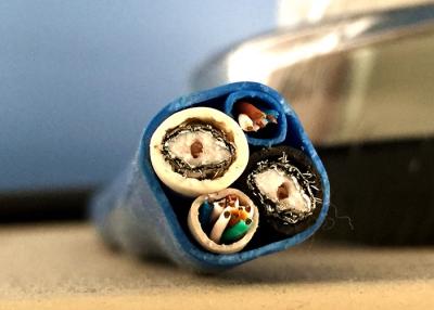 China 2RG6 Quad+2CAT5E cable coaxial de 75 ohmios con el fabricante del OEM del CCTV del cable de Lan CATV en venta