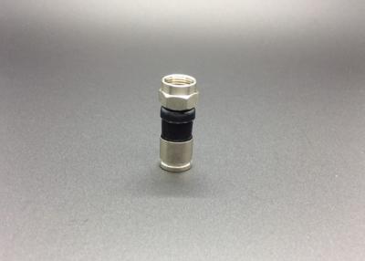 Chine Tordez sur le type connecteur coaxial de compression de F en alliage de zinc et nickelé à vendre