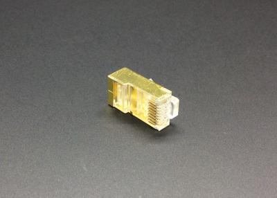Chine Connecteur de l'Internet 8P8C protégé par couleur modulaire d'or de ftp CAT5E de la prise RJ45 à vendre