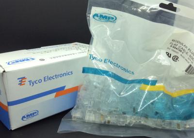 Chine L'or modulaire de la prise 3U de l'électronique RJ45 d'ampère TYCO a plaqué le connecteur de l'Internet 8P8C à vendre