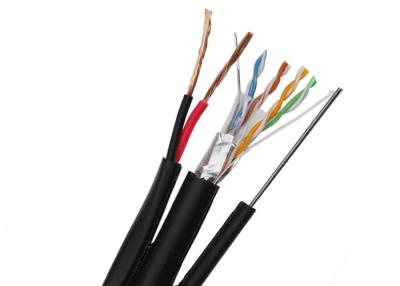 Китай FTP CAT5E+2C+MS Network with Power CCTV Cable 4 Pair Outdoor with Galvanized Steel Messenger Drop Wire продается