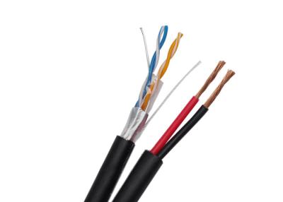 Китай 2P Twisted Network Wire FTP CAT5E+2C Siamese Lan with Power CCTV Cable for IP Camera продается