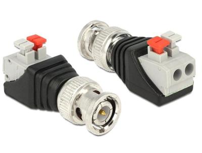 Chine Vis bouchon d'alimentation CC Sur la télévision en circuit fermé de mâle de BNC coaxiale au terminal de caméra de connecteur de CAT5E à vendre