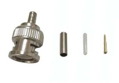 Chine Cuir embouti masculin de BNC sur le connecteur coaxial de la télévision en circuit fermé RG174 adaptateur audio et visuel de 4 morceaux à vendre