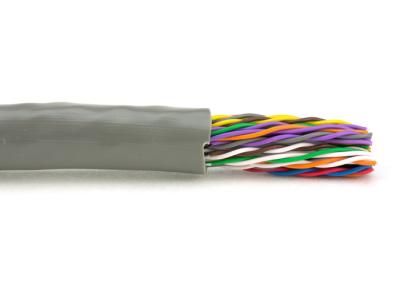 Chine Câble LAN De réseau 25 paires d'UTP CAT5 0.5mm de gris de PVC de fil de cuivre d'Ethernet à vendre