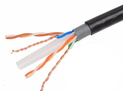 Chine Fil extérieur d'ordinateur de PE de gaine de double de PE du câble LAN de réseau d'UTP CAT6 PVC+UV à vendre