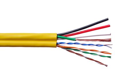 Chine Le LAN d'UTP CAT5E+4C avec le câble de télévision en circuit fermé de puissance pour la caméra d'IP se relient à l'usine d'OEM de DVR à vendre