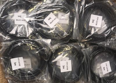 Chine gaine extérieure de double de la corde de correction de câble LAN de ftp RJ45 Cat5e de 3M PE+PVC à vendre