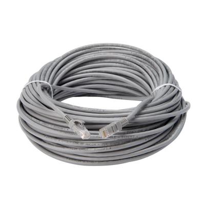 Chine fil principal en cristal gris d'ordinateur de la corde de correction de câble LAN de PVC UTP Cat5e de 100FT LSZH RJ45 à vendre