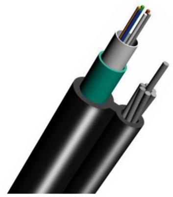 Chine Câble optique aérien extérieur de fibre du schéma 8 de GYXTC8S avec l'armure simple de veste simple à vendre