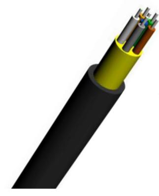 China MOC Tactical Flame-Retardant Indoor Fiber Optic Cable with TPU Jacket for sale