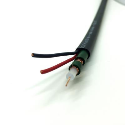 China Kx7+2Alim Coaxial with Power CCTV Cable Camera Wire with 9X0.19BC 3.7Solid PE for sale