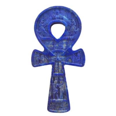 China China wholesale natural lapis lazuli rose quartz chakra cross prayer Halloween for sale