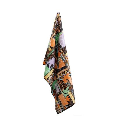 China QUICK-DRY Anti-Skidding Yoga Mat Printing Logo Microfiber Yoga Towel for sale