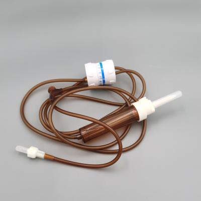 China Sterile Opaque PVC Infusion Sets Light Proof for sale