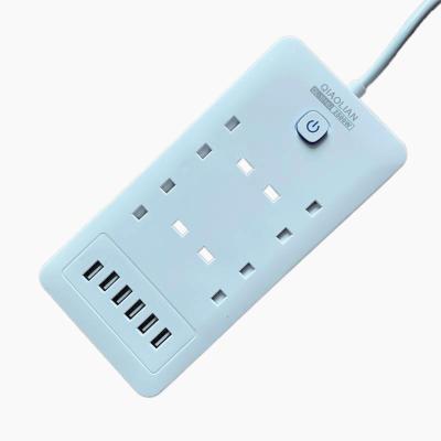 China Extensively British Standard Extension Socket With Multi USB Jack Socket for sale