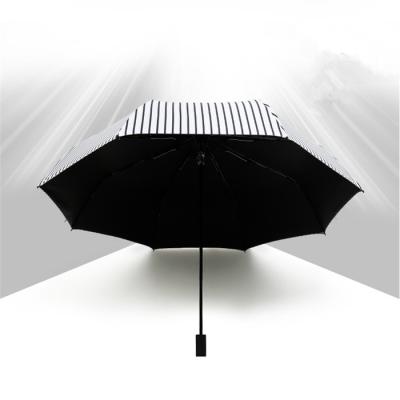 China 3 Fold Folding Promotional Sunny And Rainy Umbrella for sale