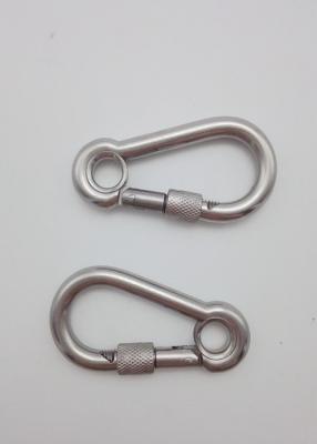 China Zinc Plated Terminal Fittings AISI 316 Stainless Steel Snap Hook W/ Eye & Screw for sale