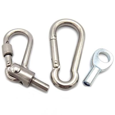 China Galvanized Steel Or Stainless Steel Snap Hook With Screw Nunt Custom-made for sale