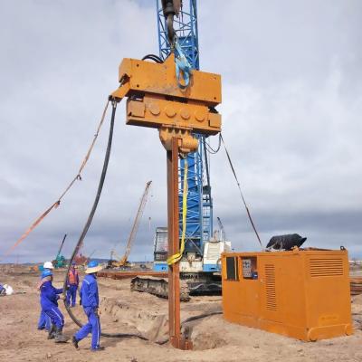 China High Frequency Hydraulic Vibratory Pilling Sheet Pile Hammer, Vibro Hammer Ram, Hydraulic Vibro Pile Hammer for sale