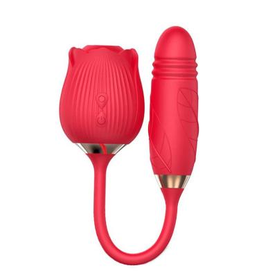China Silicone Rose Sucking Vibrator 10 Speed Vibrating Clit Sucker Nipple Clitoris Stimulation Female Masturbation Sex Toys For Women for sale