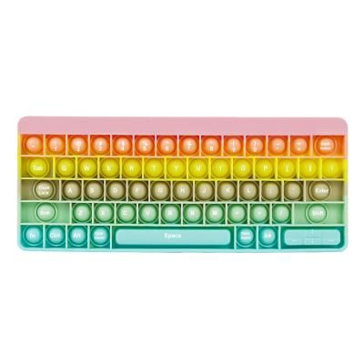 China Wholesale High Quality Keyboard Halloween Rainbow Color Push Noise Bubble Keyboard Push Pop Keyboard Noise for sale