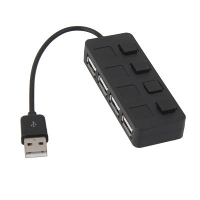 China ABS \ PCBA Price New Portable High Speed Type Adapter Usb 4 Port Button Hub for sale