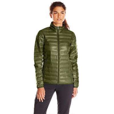 China Sustainable Fashionable winter women hooded zipper down jacket down jacket winter jacket for sale