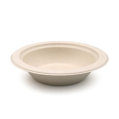 China Disposable Ice Cream Bowl 12oz Compost Within 90 Days 100% Bagass 100% Fiber Disposable Tableware Food Container Natural Biodegradable Bowl for sale