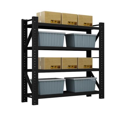 China Single Sided Easy Assembly Metal Shelving Shelf Commercial Storage Supermarket Shelves for sale