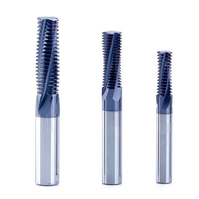 China Multiple Teeth Precision Thread Milling 12mm End Mill Cutter With Composite Coating for sale