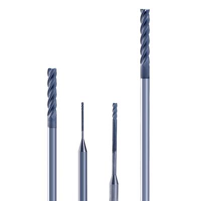 China High Precision Diamond Coating Solid Carbide End Mill Cutter For Graphite Processing for sale