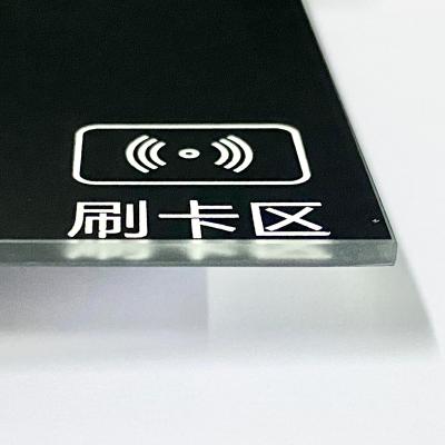 China Excellent resistance to flameout and heat factory screen printing touch screen custom tempered glass for access control intercom, intelligent touch screen m for sale