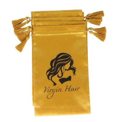 China Wholesale Microwavable High Quality Custom Printing Satin Pouch Bags With Logo For Jewelry For Hair for sale