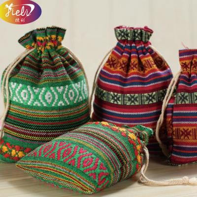 China Gray Jewelry Drawstring Microwavable Customized Canvas Bag, Lavender Sachet Bag for sale