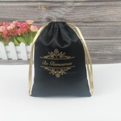 China Private Label Recyclable Custom Virgin Hair Satin Packaging Bags Manufacturer for sale