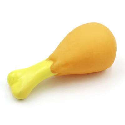 China Realistic Food-Themed Squeaky Toy - Drumstick Design for Puppies and Small Dogs for sale
