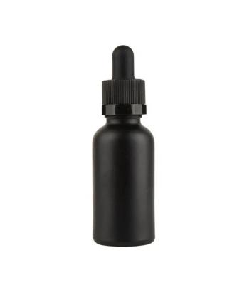 China Customized Printing Color Dropper Bottle for Essential Oil and Serum Child Resistant Black Glass Bottle with Dropper for sale