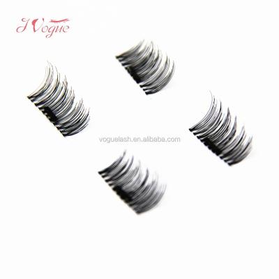 China Hot Selling New Design Lightweight High Quality Mink Alibaba Magnetic Eyelash, Magnetic Silk Lashes With 2 Pieces Magnets for sale