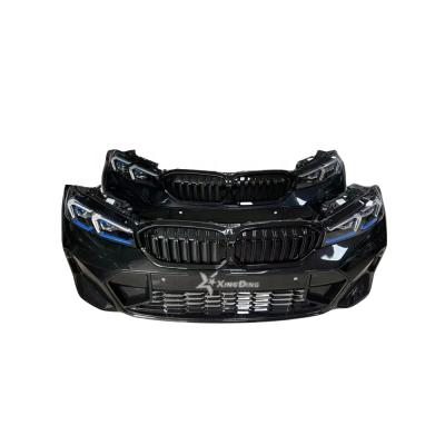 China Plastic Suitable for BMW New 3 Series used complete Front bumper 335 G21 G28 car bumper grille front nose for sale