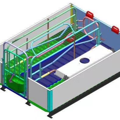 China Integrated delivery and childcare Pig China Luxury Farm Equipment Freedom Farrowing Pen Crate For Farrowing Sow for sale