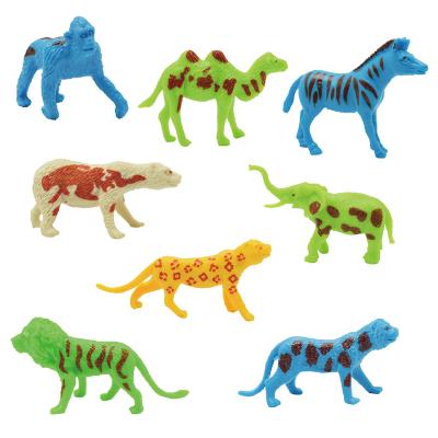China Wholesale 3D Toys Plastic Animals Small Animals Toy Factory Wild Animals 8pcs Toys for sale