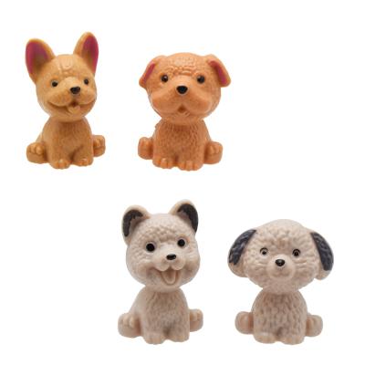 China Toy Wholesale Cartoon Puppy Plastic Miniature Animal Children's Toys for sale