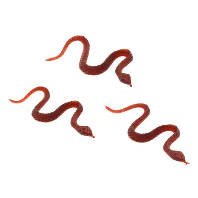 China Reptile Model Toys Wholesale Small Action Figures Solid Animal Toys Snake Model Other Toys Reptile Model Reptile Model Rubber Snake Toy for sale