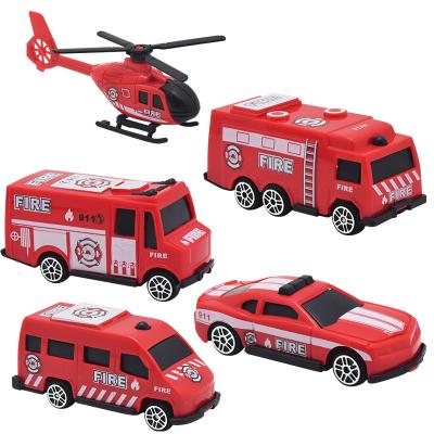 China Toy Factory manufacturers children's small toy fire truck car diecast model for sale