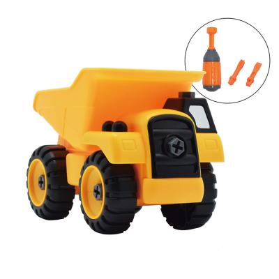 China Diecast Toy Factory Direct Sale Assemble Engineering Toy Cars Transport Truck Toys DIY Toys for sale