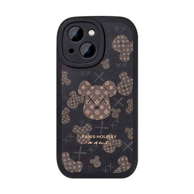 China Tide Shockproof Brand Violent Bear For Apple 13 Mobile Phone Shell New For iphone12promax Inclusive Lens Clay for sale